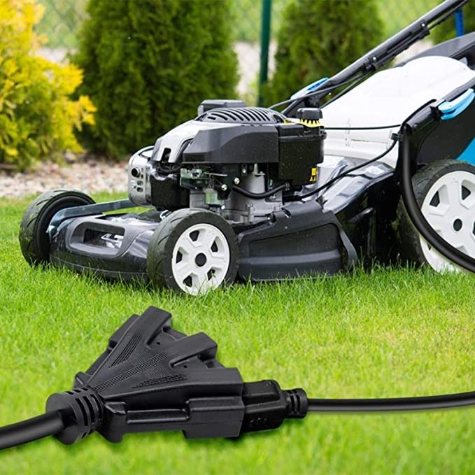 3-Outlet Black Extension Cord
